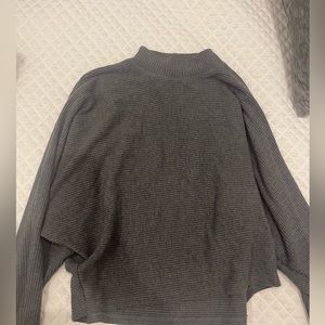 Gray mock neck long sleeve